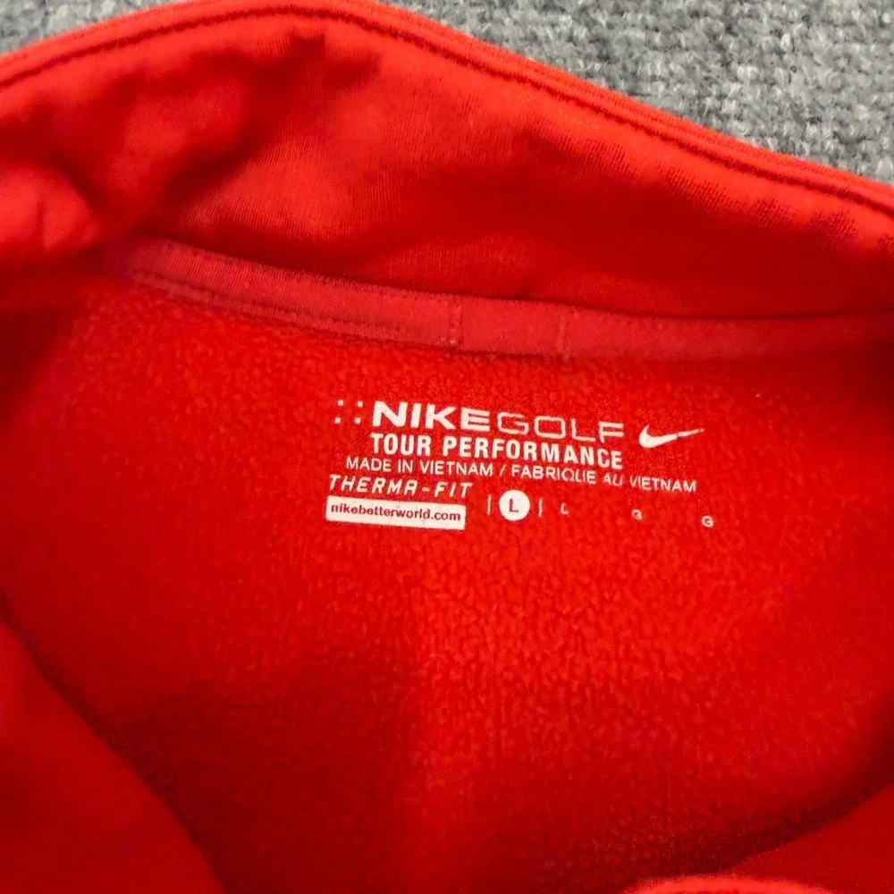 Nike Golf Therma-FIT Hero World Challenge Pullover Red Size L